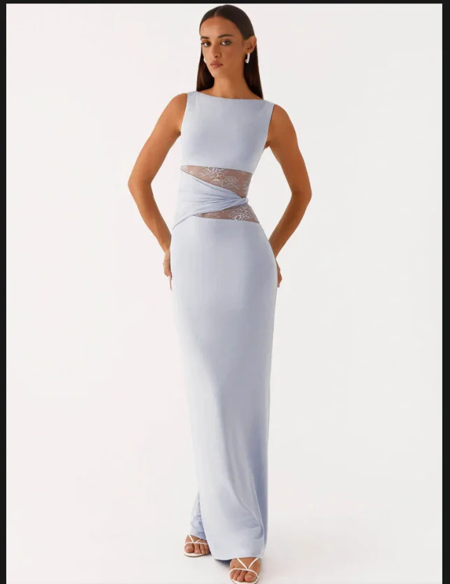 Simple Style Boat Neck Jersey Straight Ankle Length Prom Gowns Customized Sleeveless Party Dress Evening Dress for Women
Simple Style Boat Neck Jersey Straight Ankle Length Prom Gowns Customized Sleeveless Party Dress Evening Dress for Women