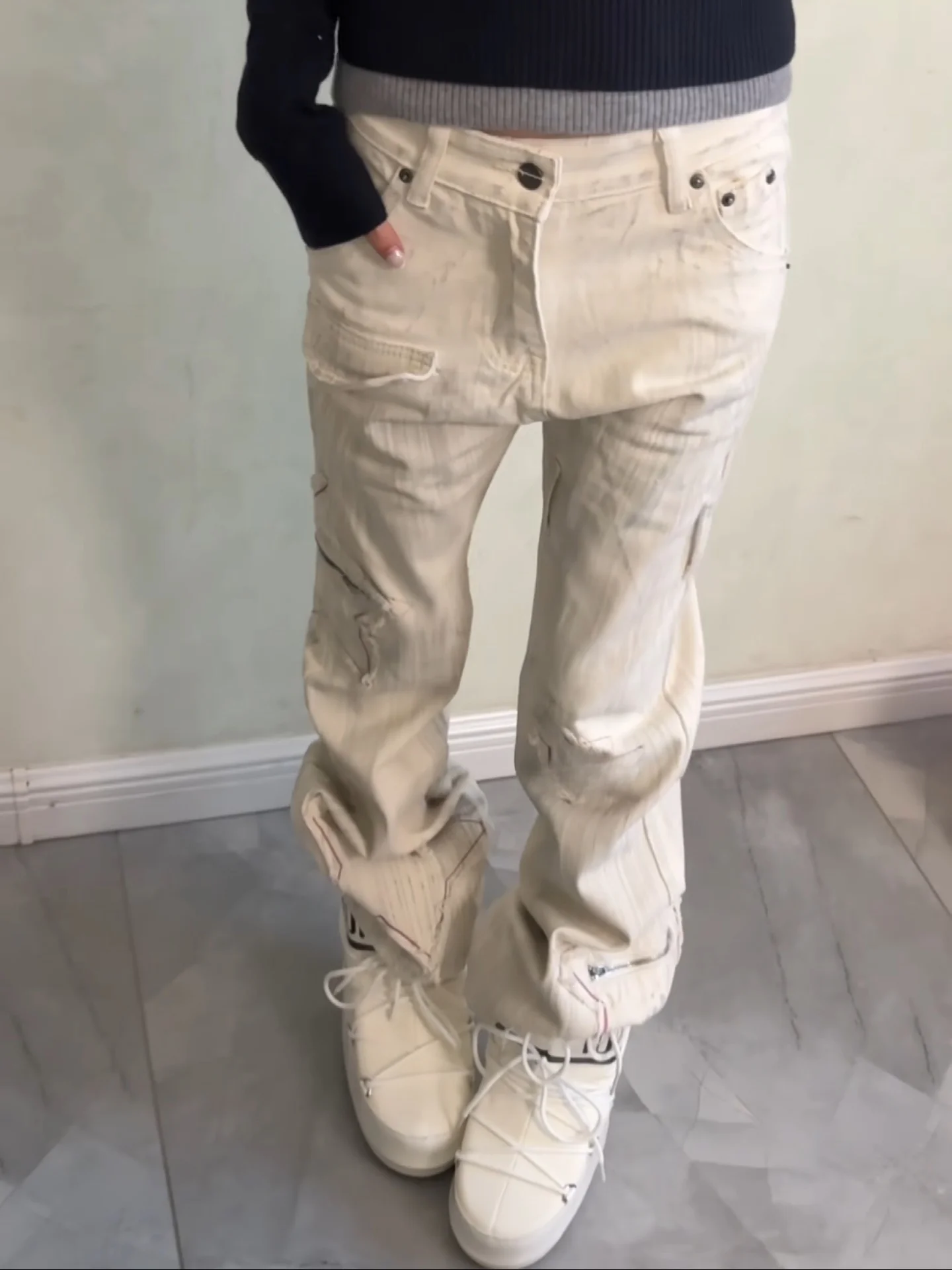 High Waist Bell Bottom Denim Jeans Women's Slim Fit Straight Leg Washed Star American Retro Style plus Size Streetwear
High Waist Bell Bottom Denim Jeans Women's Slim Fit Straight Leg Washed Star American Retro Style plus Size Streetwear