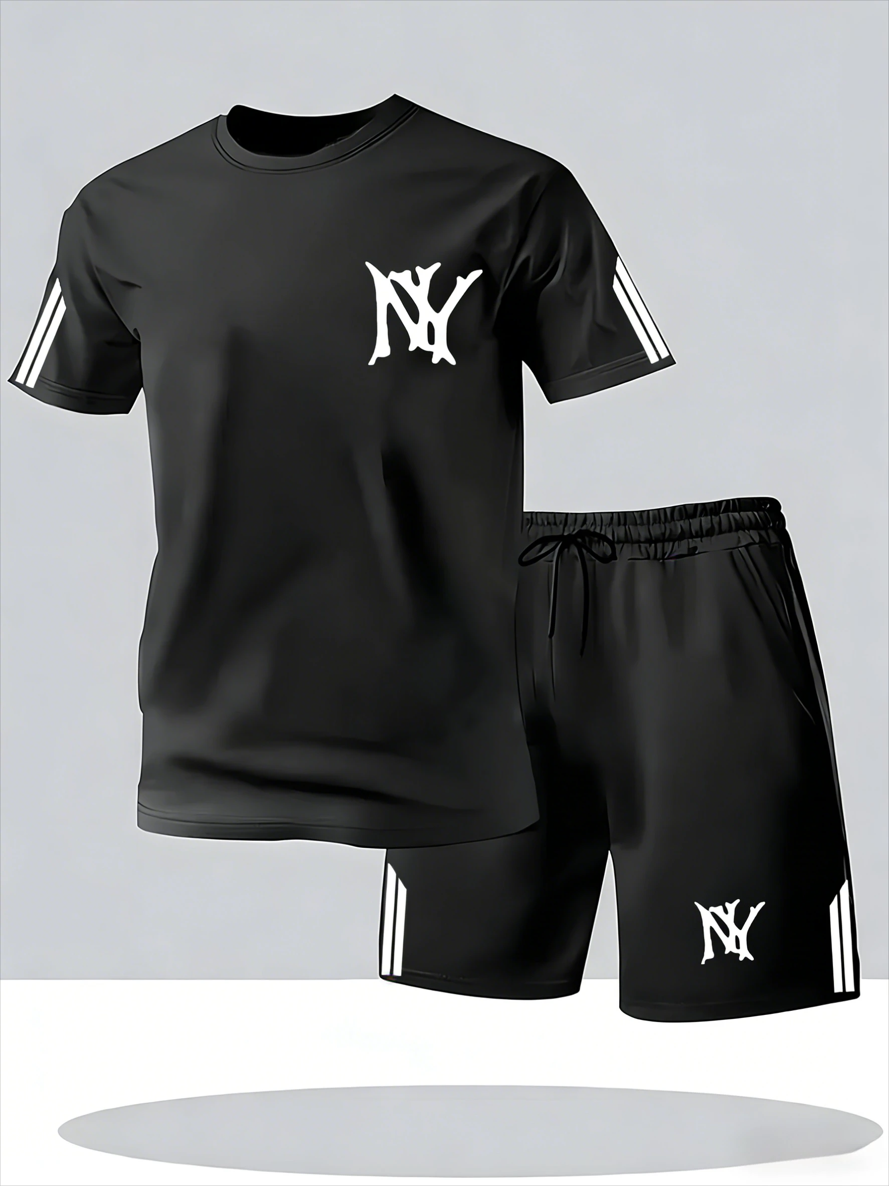 2026Men's Summer Casual Sports Set Short Sleeve Crew Neck T-Shirt & Shorts Stretchy Fabric Breathable & Comfortable 2-Piece
2026Men's Summer Casual Sports Set Short Sleeve Crew Neck T-Shirt & Shorts Stretchy Fabric Breathable & Comfortable 2-Piece