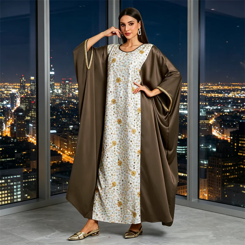 Sequin Abaya Muslim Women Batwing Sleeve Dress Embroidery Morocco Caftan Turkey Kaftan Dubai Robe Gown Femme Musulmane Vestidos
Sequin Abaya Muslim Women Batwing Sleeve Dress Embroidery Morocco Caftan Turkey Kaftan Dubai Robe Gown Femme Musulmane Vestidos