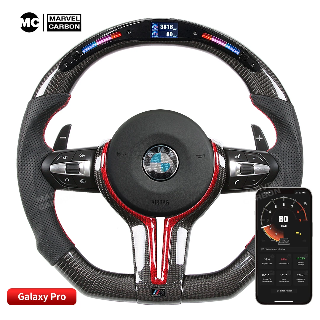 LED Performance Steering Wheel Display Compatible for BMW M3 + 100% Real Carbon Fiber
LED Performance Steering Wheel Display Compatible for BMW M3 + 100% Real Carbon Fiber