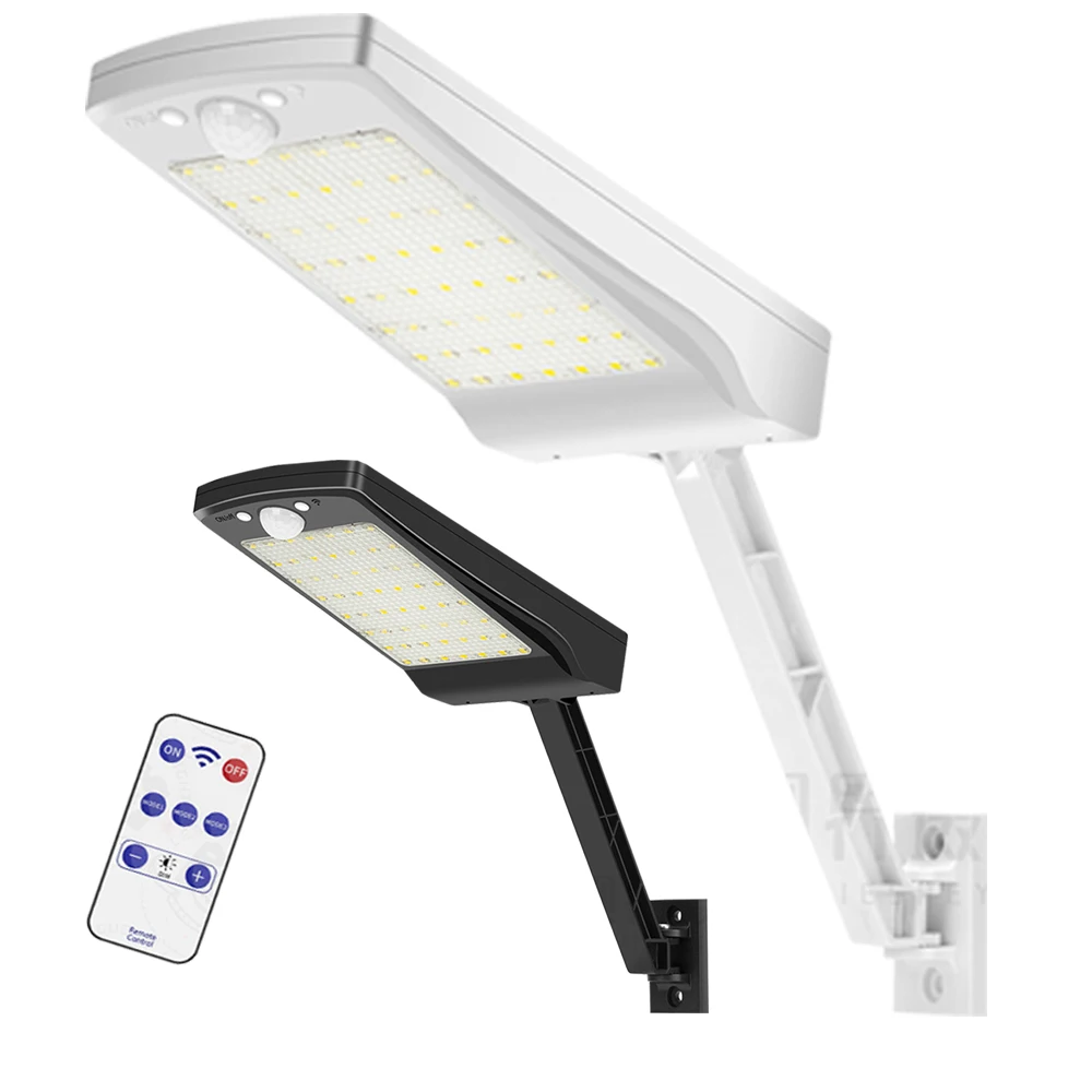 56 LED solar lights for outdoors remote control street light Three Modes Black Waterproof Outdoor led lamp G spot Lamps
56 LED solar lights for outdoors remote control street light Three Modes Black Waterproof Outdoor led lamp G spot Lamps