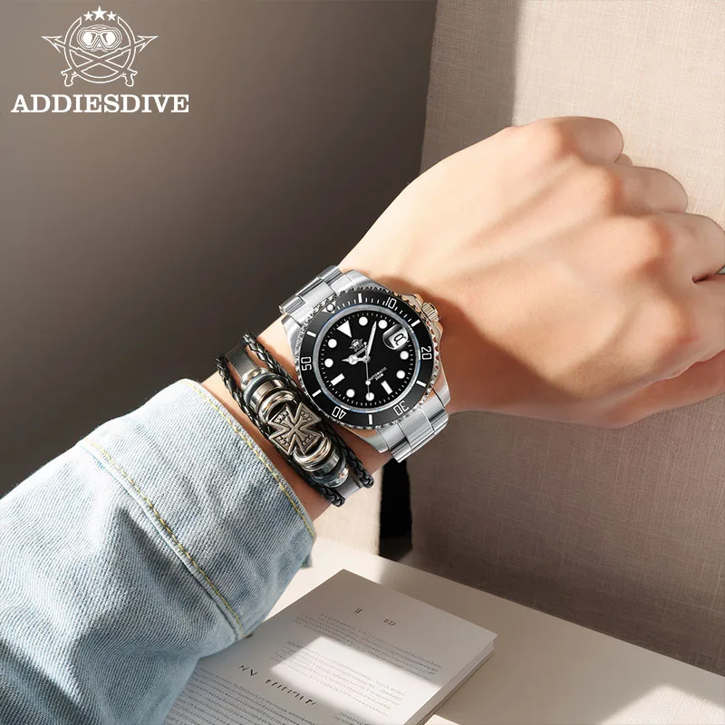 ADDIESDIVE New Water Ghost Diver Watch Japanese 8215 Automatic Mechanical Watches Sapphire Luminous Waterproof 200m Men's Watch
ADDIESDIVE New Water Ghost Diver Watch Japanese 8215 Automatic Mechanical Watches Sapphire Luminous Waterproof 200m Men's Watch
