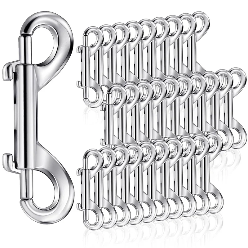 A59T 30 Pieces Double Ended Bolt Snaps Hooks, 2.7 Inch Heavy Zinc Alloy Trigger Clips Metal Chain Clips Key Holder
A59T 30 Pieces Double Ended Bolt Snaps Hooks, 2.7 Inch Heavy Zinc Alloy Trigger Clips Metal Chain Clips Key Holder