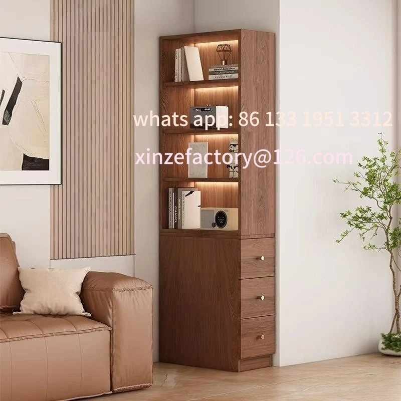 Customizable Solid Wood Extremely Narrow Storage High Cabinet Corner Bookshelf Floor Storage Locker
Customizable Solid Wood Extremely Narrow Storage High Cabinet Corner Bookshelf Floor Storage Locker