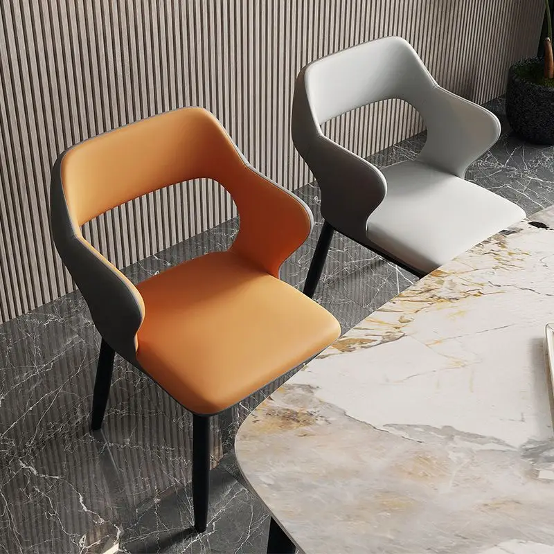 Dining Chair Nordic Luxury PU Leather Home Dining Chairs Metal Leg with Backrest Comfortable Soft Pack Simple Modern Room Chairs
Dining Chair Nordic Luxury PU Leather Home Dining Chairs Metal Leg with Backrest Comfortable Soft Pack Simple Modern Room Chairs