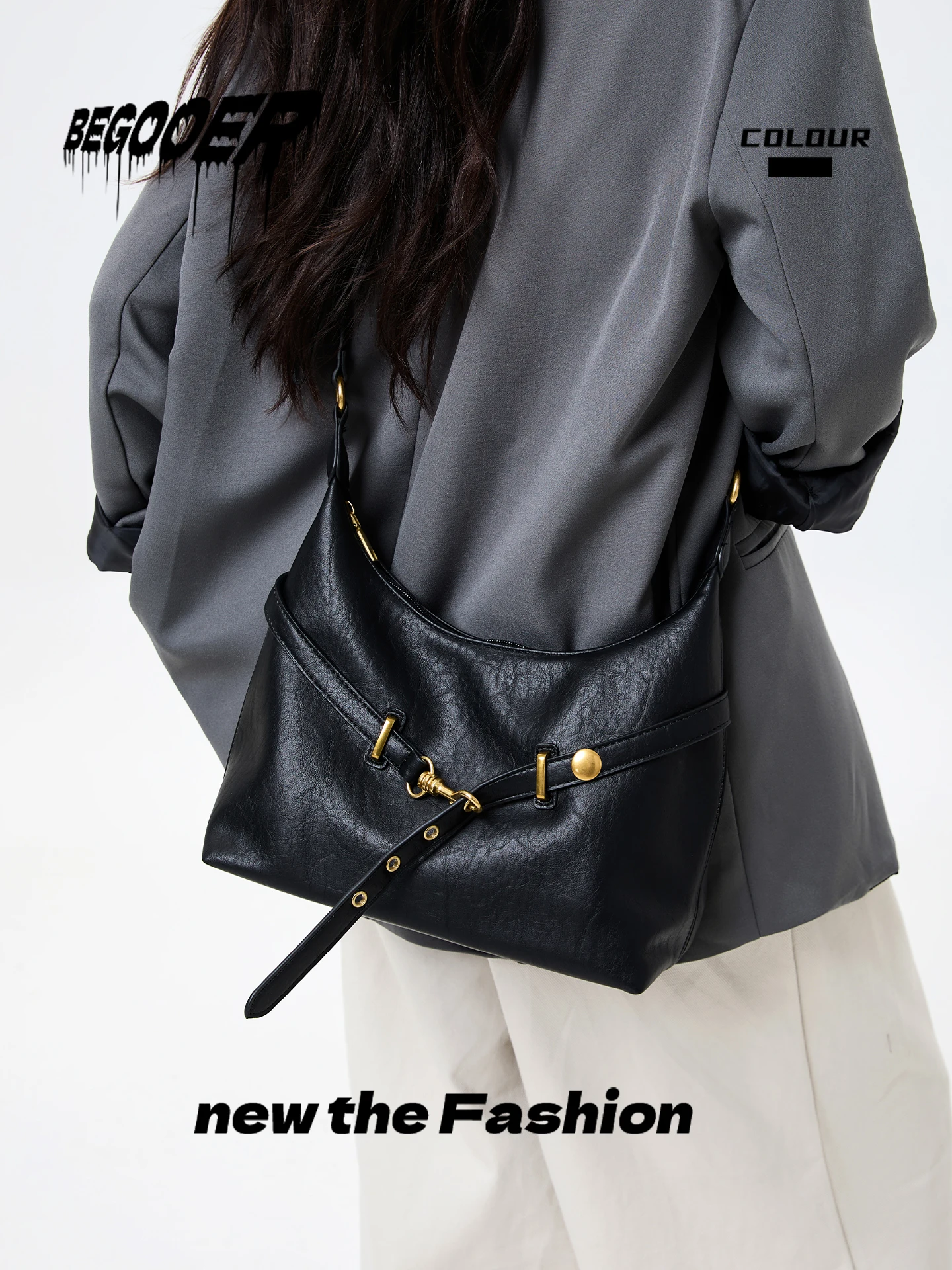 Begooer Original Black Retro Hobo Underarm Bag Large Capacity Commuter Women's Crossbody Bag Casual Simple Style Detachable S...
Begooer Original Black Retro Hobo Underarm Bag Large Capacity Commuter Women's Crossbody Bag Casual Simple Style Detachable S...