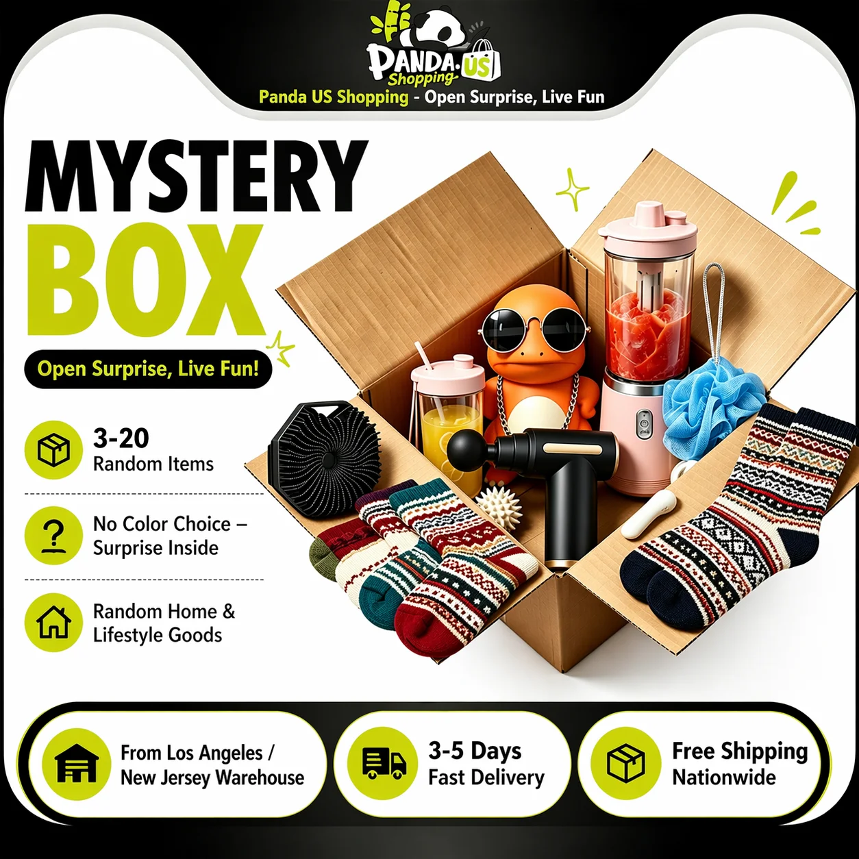 Mystery Surprise Box – Random High-Value Items | Lucky Blind Box Unboxing Gift
Mystery Surprise Box – Random High-Value Items | Lucky Blind Box Unboxing Gift