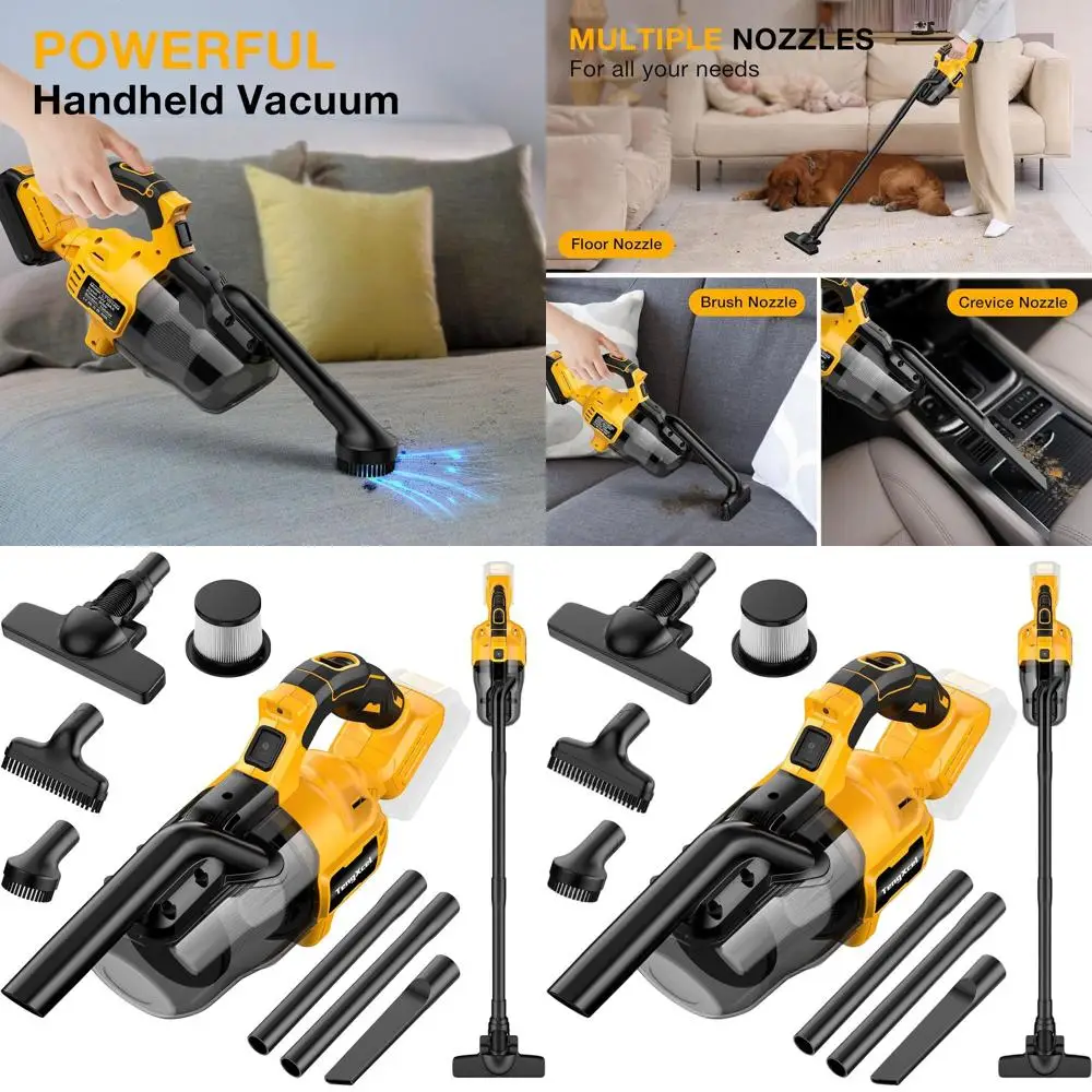 20V MAX Cordless Handheld Vacuum Cleaner for Home and Car, Suitable for Hardwood, Carpet, and Portable Use with Washable HEPA Fi
20V MAX Cordless Handheld Vacuum Cleaner for Home and Car, Suitable for Hardwood, Carpet, and Portable Use with Washable HEPA Fi