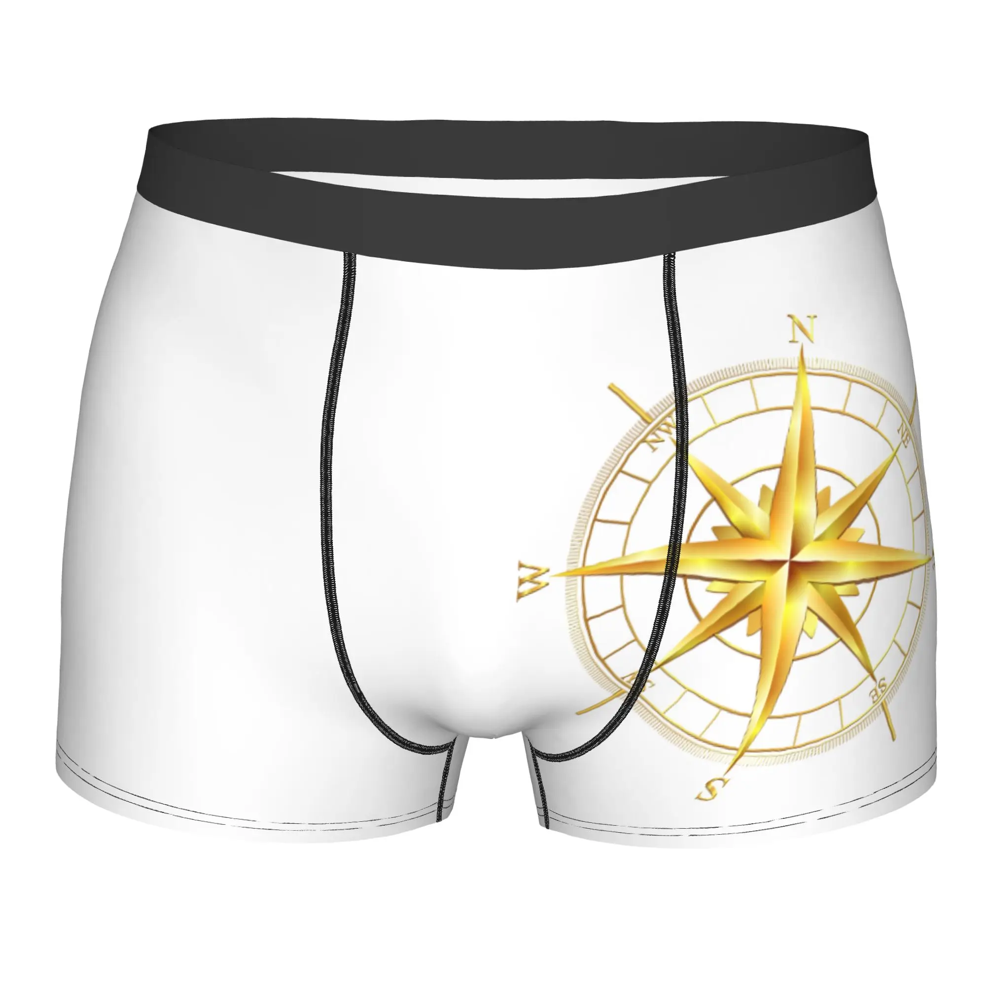 Custom Gold Compass Underwear Men Stretch Nautical Boxer Briefs Shorts Panties Soft Underpants For Male
Custom Gold Compass Underwear Men Stretch Nautical Boxer Briefs Shorts Panties Soft Underpants For Male