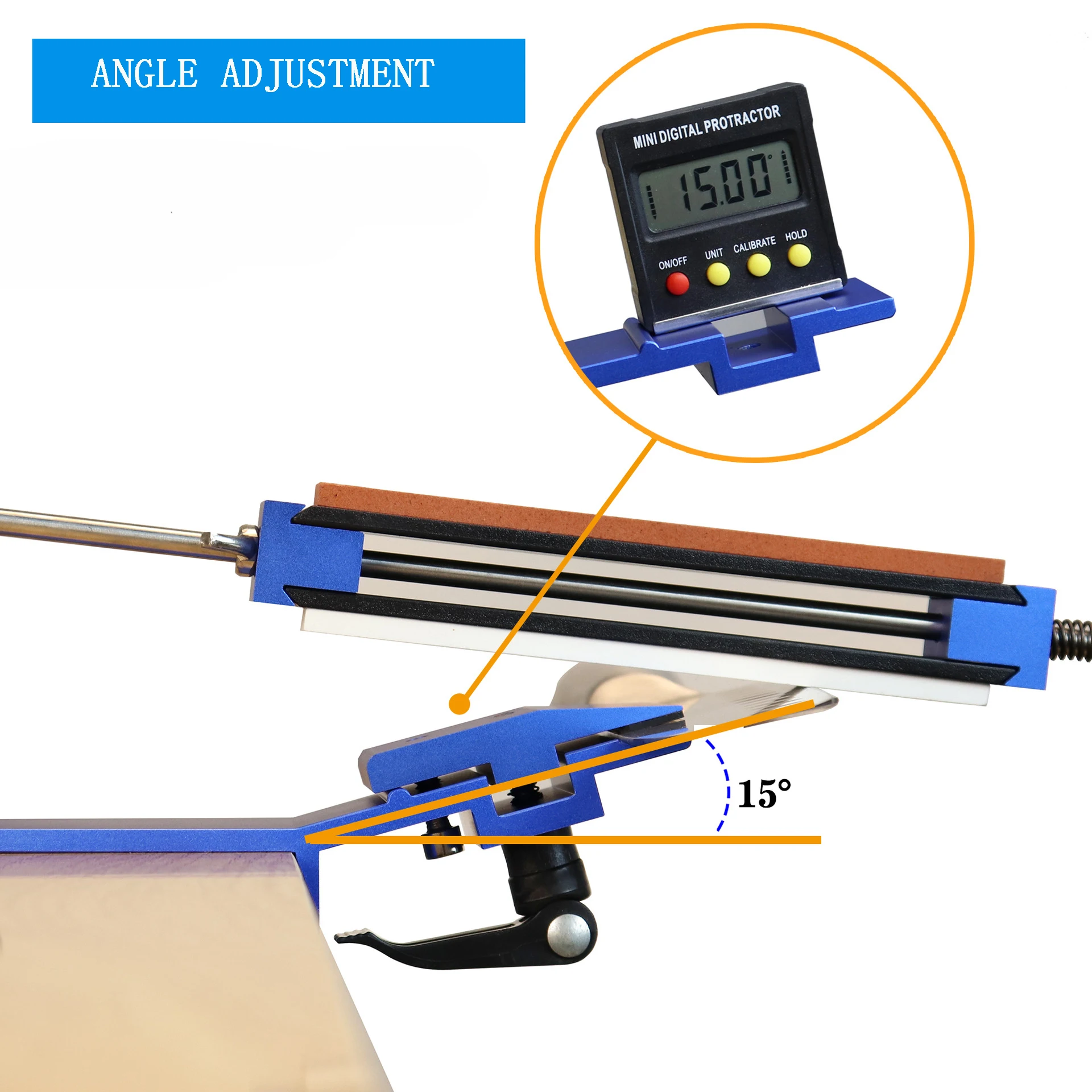 New Fixed Angle Knife Sharpener Home Professional Knife Sharpening Tool with Sharpening Stone
New Fixed Angle Knife Sharpener Home Professional Knife Sharpening Tool with Sharpening Stone