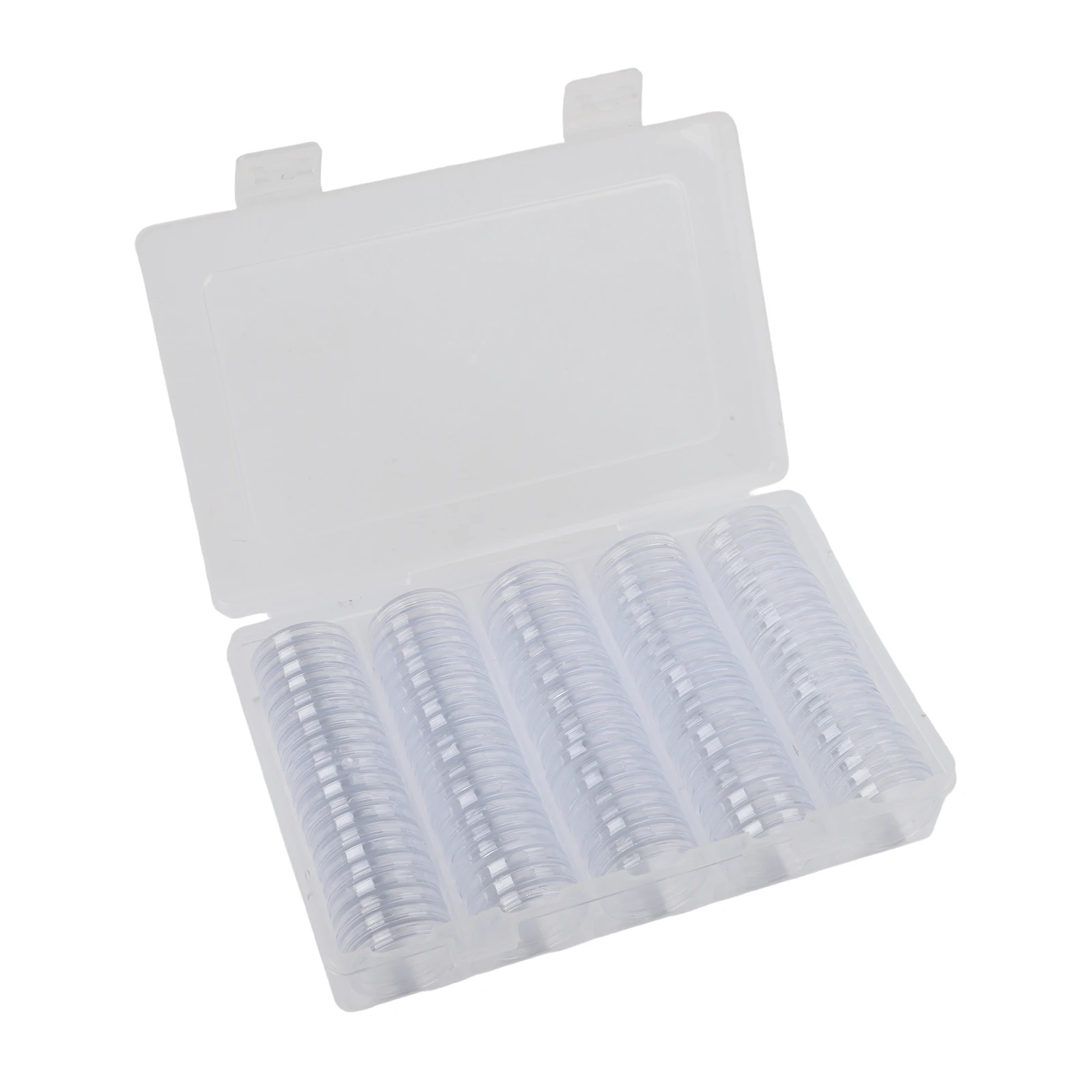 25mm Diameter Coin Capsules 100pcs with Plastic Storage Box Container for Collecting and Protecting Copper Silver Gold
25mm Diameter Coin Capsules 100pcs with Plastic Storage Box Container for Collecting and Protecting Copper Silver Gold