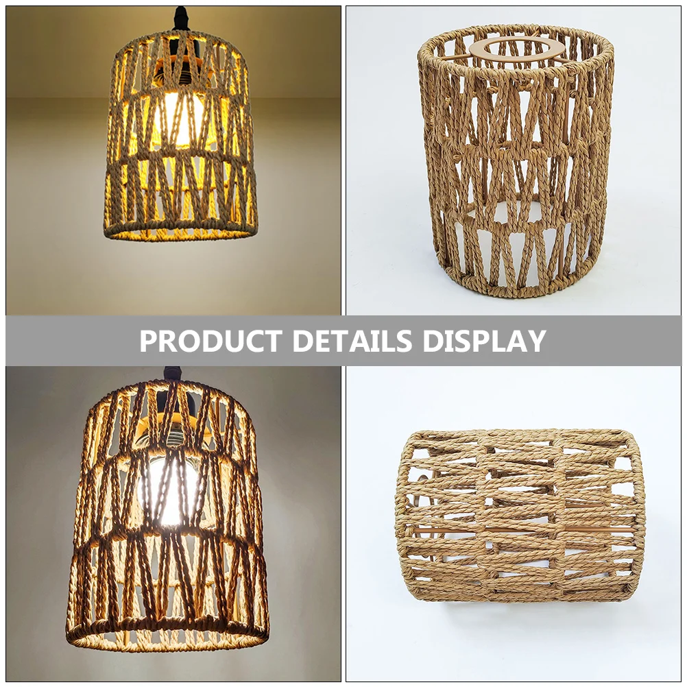 Paper Rope Pendant Lamp Shade Woven Iron Frame Hanging Light Cover For Kitchen Hotel Restaurant Decor Unique Modern
Paper Rope Pendant Lamp Shade Woven Iron Frame Hanging Light Cover For Kitchen Hotel Restaurant Decor Unique Modern