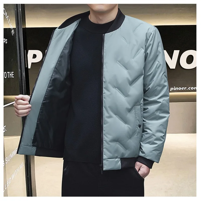 Men Winter Cotton-padded Jacket Fashionable Baseball Collar Outdoor Down Jacket Light Duck Down Down Jacket Jacket Men Warm Coat
Men Winter Cotton-padded Jacket Fashionable Baseball Collar Outdoor Down Jacket Light Duck Down Down Jacket Jacket Men Warm Coat