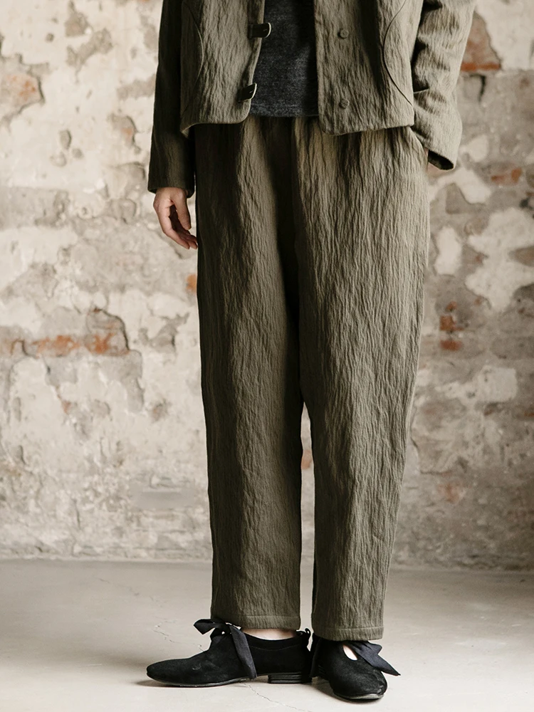 Новые зимние брюки Le Collection с эластичным поясом, прямые, из смесового хлопка и шерсти, с металлической нитью, повседневные, женские
Новые зимние брюки Le Collection с эластичным поясом, прямые, из смесового хлопка и шерсти, с металлической нитью, повседневные, женские