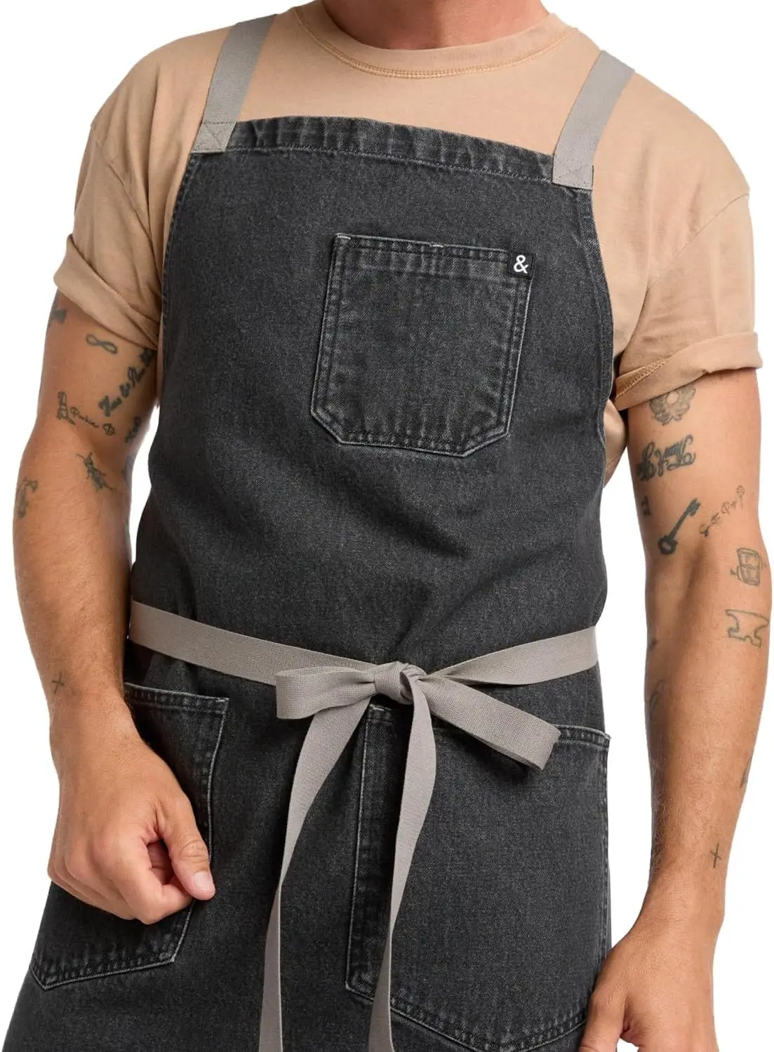 hedley & bennett Crossback Apron - Crossback Chef Apron with Pockets - 100% Cotton Denim, 8oz - Oyster Grey
hedley & bennett Crossback Apron - Crossback Chef Apron with Pockets - 100% Cotton Denim, 8oz - Oyster Grey