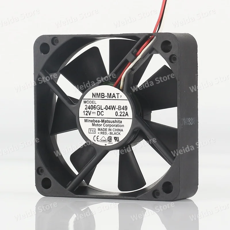 New NMB 2406GL-04W-B49 6015 6CM 5V 24V 48V DC12V 0.22A Projector Quiet inverter three wirecooling fan
New NMB 2406GL-04W-B49 6015 6CM 5V 24V 48V DC12V 0.22A Projector Quiet inverter three wirecooling fan