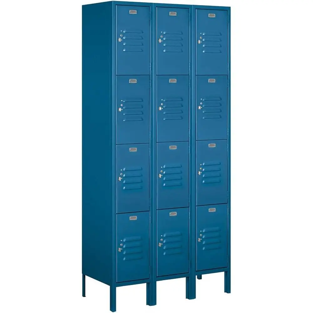 3-Wide 12 Metal Locker Stand, 6 Feet High, 15 Deep, Blue, Unassembled
3-Wide 12 Metal Locker Stand, 6 Feet High, 15 Deep, Blue, Unassembled