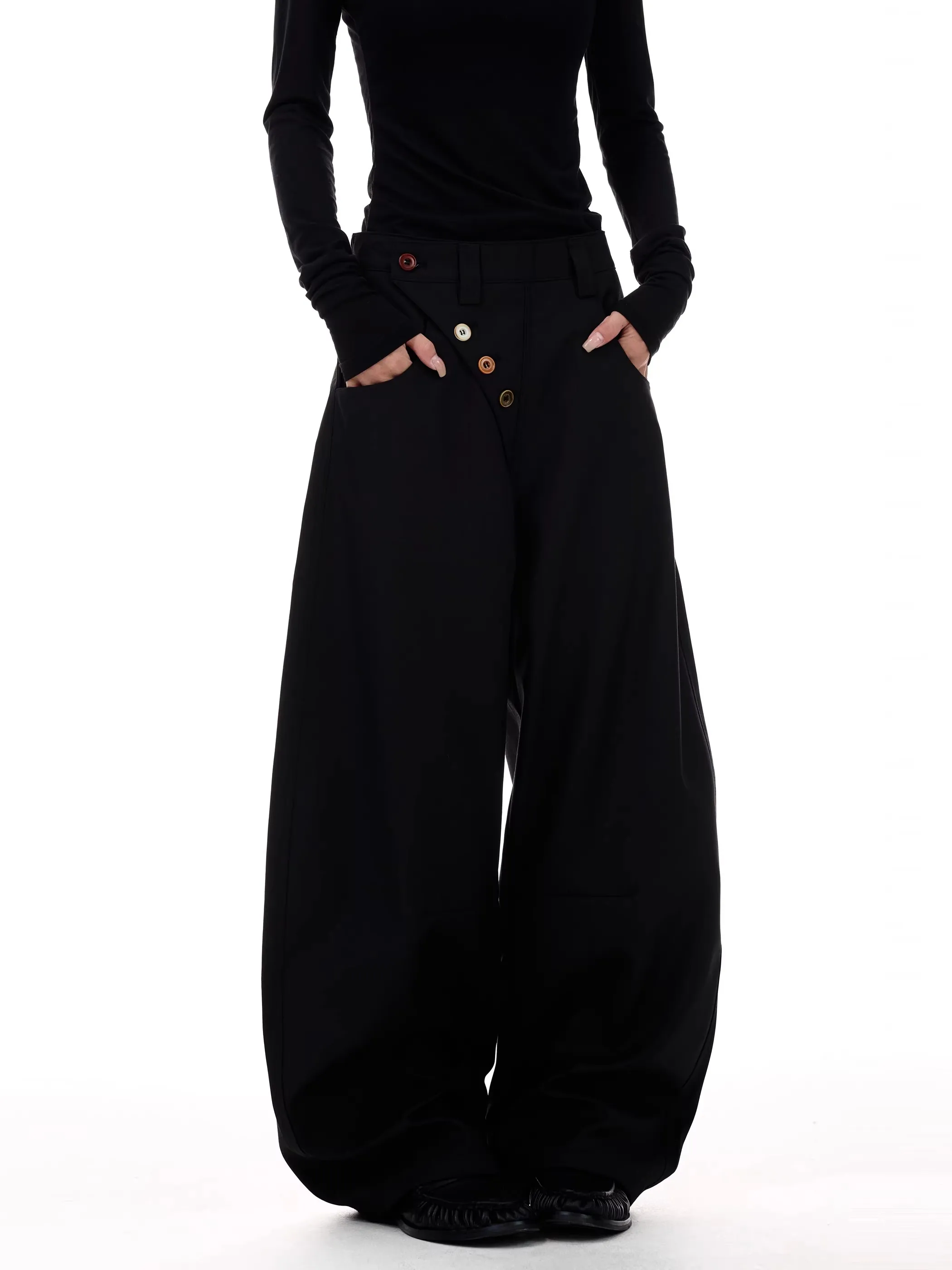 Retro American Wide Leg Suit Pants Loose Casual Men's Women's Commute High Waist Long Black Trousers for Couples
Retro American Wide Leg Suit Pants Loose Casual Men's Women's Commute High Waist Long Black Trousers for Couples