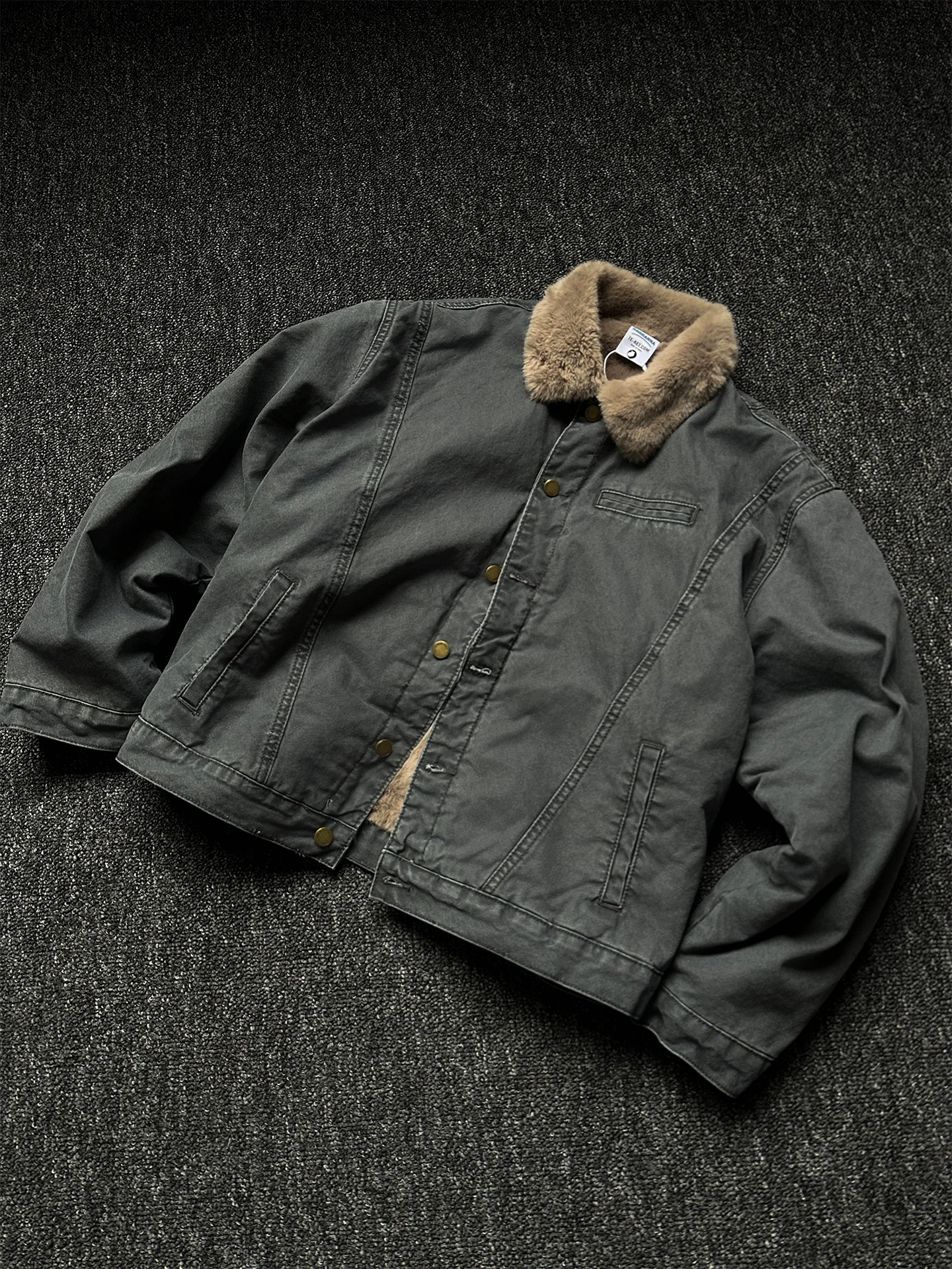 Rise Brand American Sle Ame i Vintage Workwear Jaet Men Cotton Warm Outerwear Winter Fce Lined Long Sve Zipper C...
Rise Brand American Sle Ame i Vintage Workwear Jaet Men Cotton Warm Outerwear Winter Fce Lined Long Sve Zipper C...