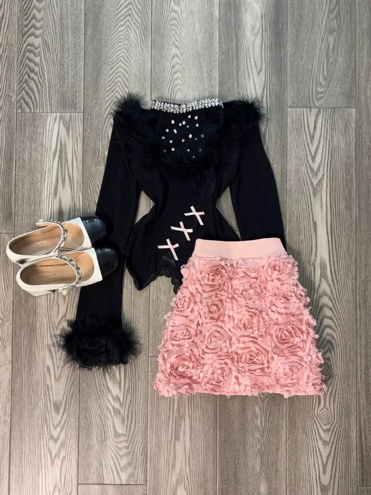 Весенний вязаный комплект из 2 предметов: сексуальный, милый, элегантный, женский, с длинным рукавом, в ретро-стиле, топ + юбка с высокой талией, шикарный, женский, корейская мода 2026
Весенний вязаный комплект из 2 предметов: сексуальный, милый, элегантный, женский, с длинным рукавом, в ретро-стиле, топ + юбка с высокой талией, шикарный, женский, корейская мода 2026