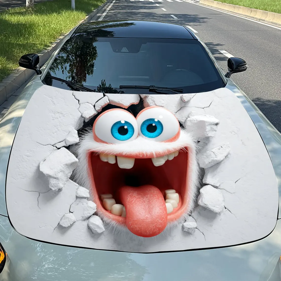 The Smiling Face On The Wall Self-Adhesive Vinyl Car Wrap - Waterproof Scratch-Resistant Decal For Cars, SUVs,Durable Exterior P
The Smiling Face On The Wall Self-Adhesive Vinyl Car Wrap - Waterproof Scratch-Resistant Decal For Cars, SUVs,Durable Exterior P