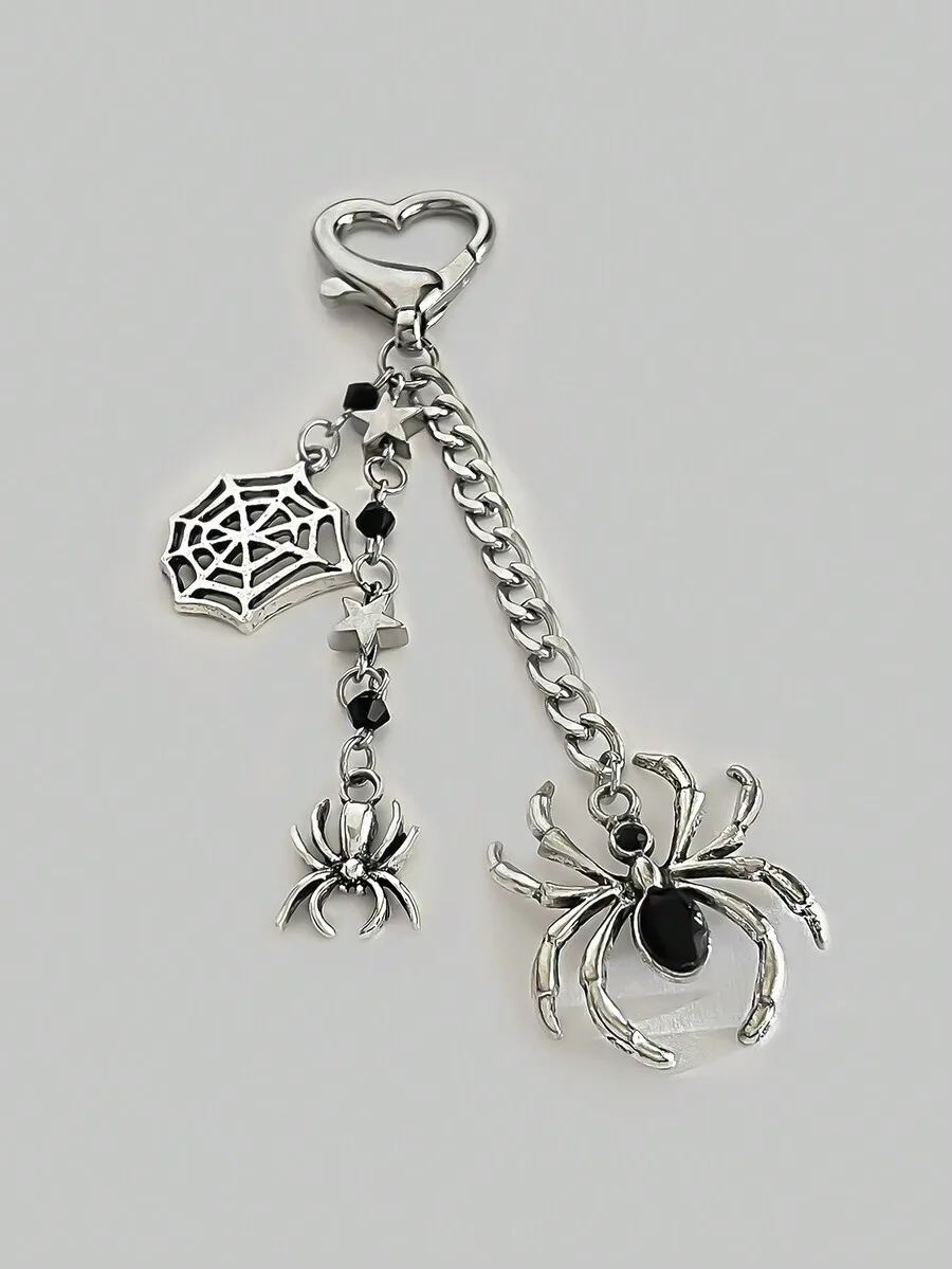 Kawaii 1pc Punk Gothic Dark Style Spider Pendant Key Chain, Suitable For Bag Decoration, Friend And Couples Halloween Gift
Kawaii 1pc Punk Gothic Dark Style Spider Pendant Key Chain, Suitable For Bag Decoration, Friend And Couples Halloween Gift