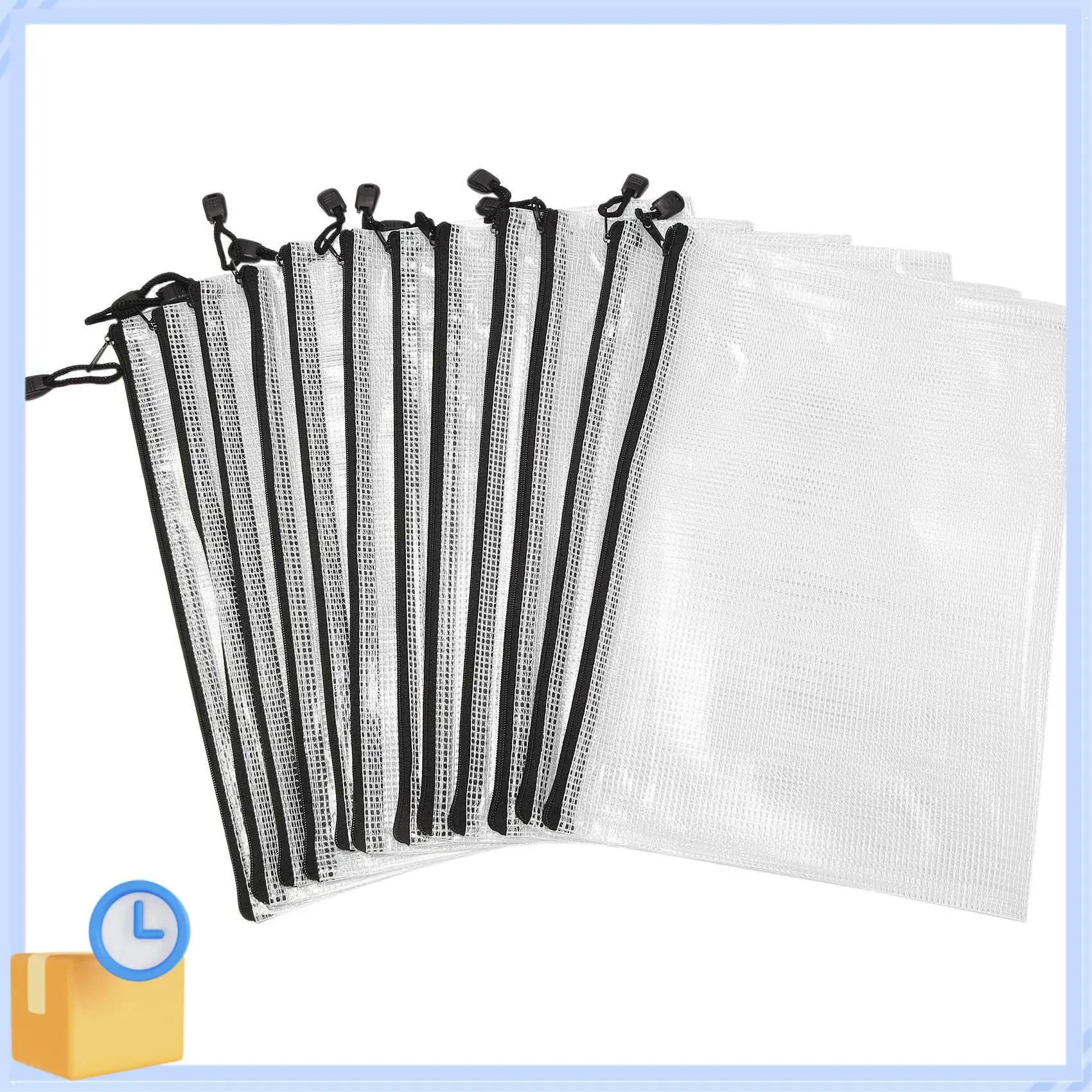 Popular 12 Pcs Zipper File Bag A4 Zipper Mesh Bag Board Game Storage Bag PVC File Bag Office Supplies Storage Bag (34Cmx24cm)
Popular 12 Pcs Zipper File Bag A4 Zipper Mesh Bag Board Game Storage Bag PVC File Bag Office Supplies Storage Bag (34Cmx24cm)