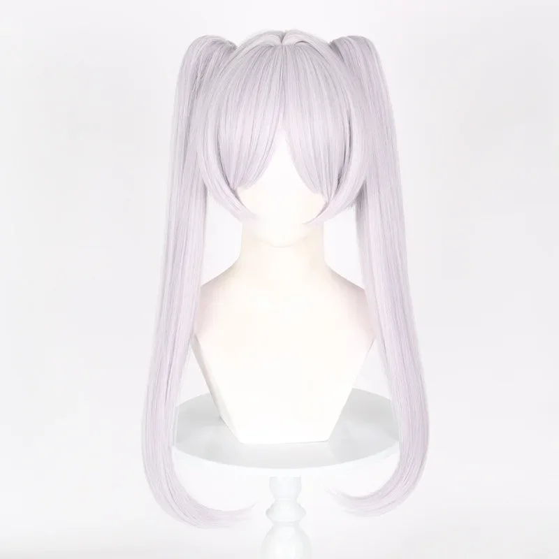 Frieren cosplay Wig Fiber Synthetic wig Anime Sousou no Frieren at the Funeral Silver gray double ponytail long hair
Frieren cosplay Wig Fiber Synthetic wig Anime Sousou no Frieren at the Funeral Silver gray double ponytail long hair