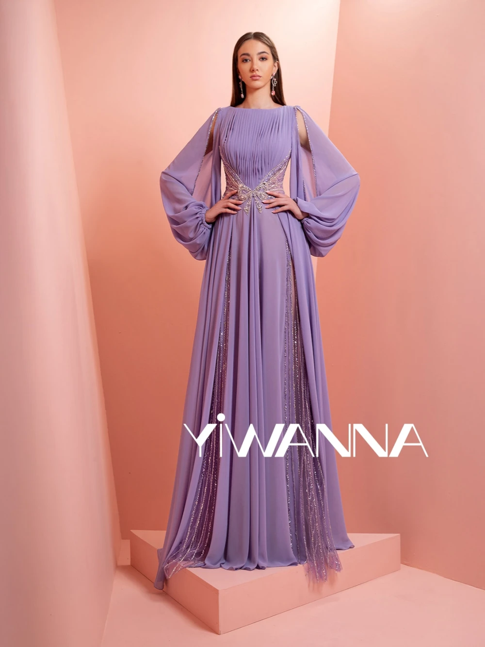 Purple Beaded A-line Chiffon Long Evening Dress Graceful Boat Neck Mother Of The Bride Dresses For Wedding Customzied Party Gown
Purple Beaded A-line Chiffon Long Evening Dress Graceful Boat Neck Mother Of The Bride Dresses For Wedding Customzied Party Gown
