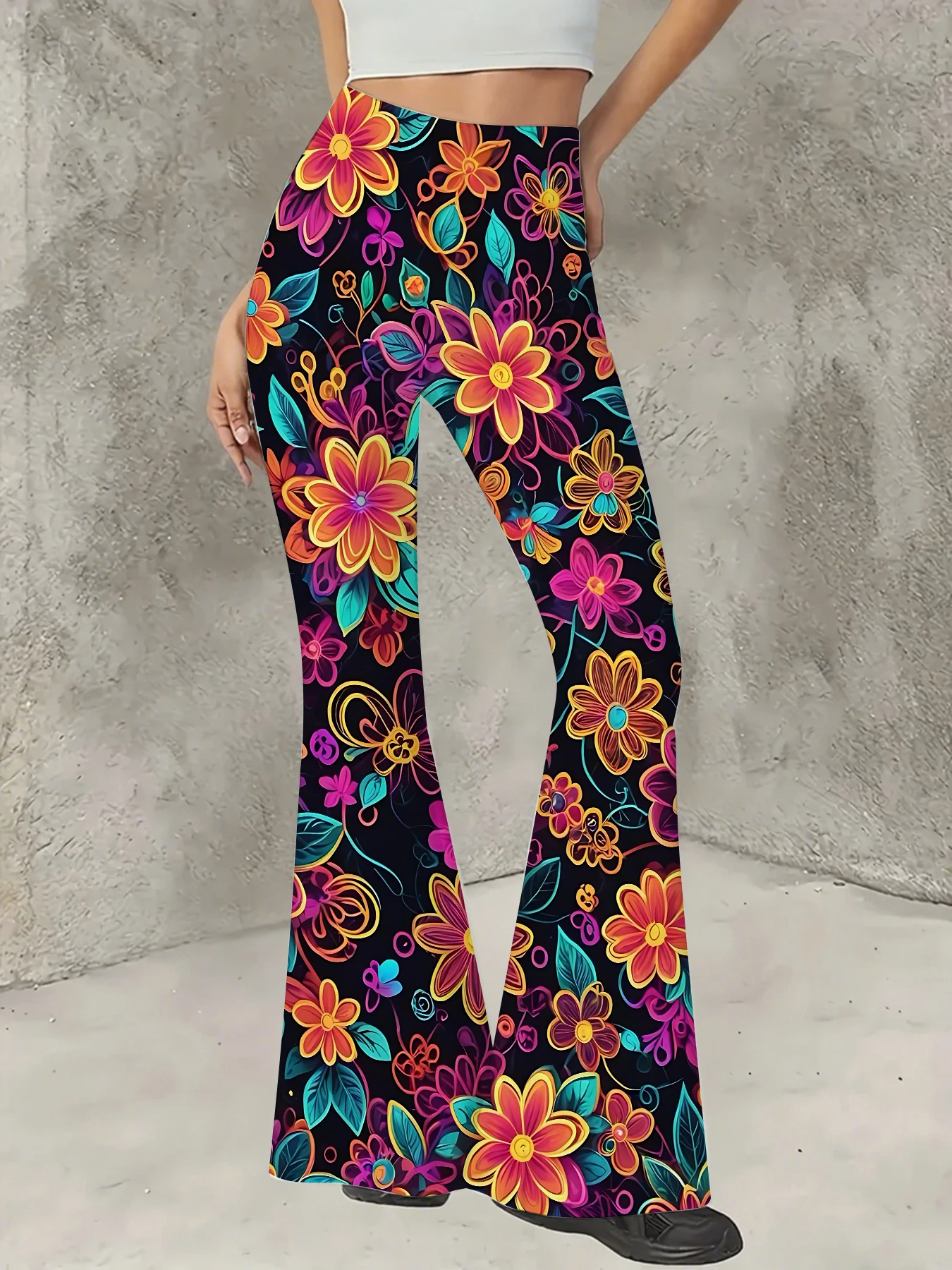 Women's All-Over Print Flared Leggings Stretchy High Waist Bell Bottom Pants
Women's All-Over Print Flared Leggings Stretchy High Waist Bell Bottom Pants
