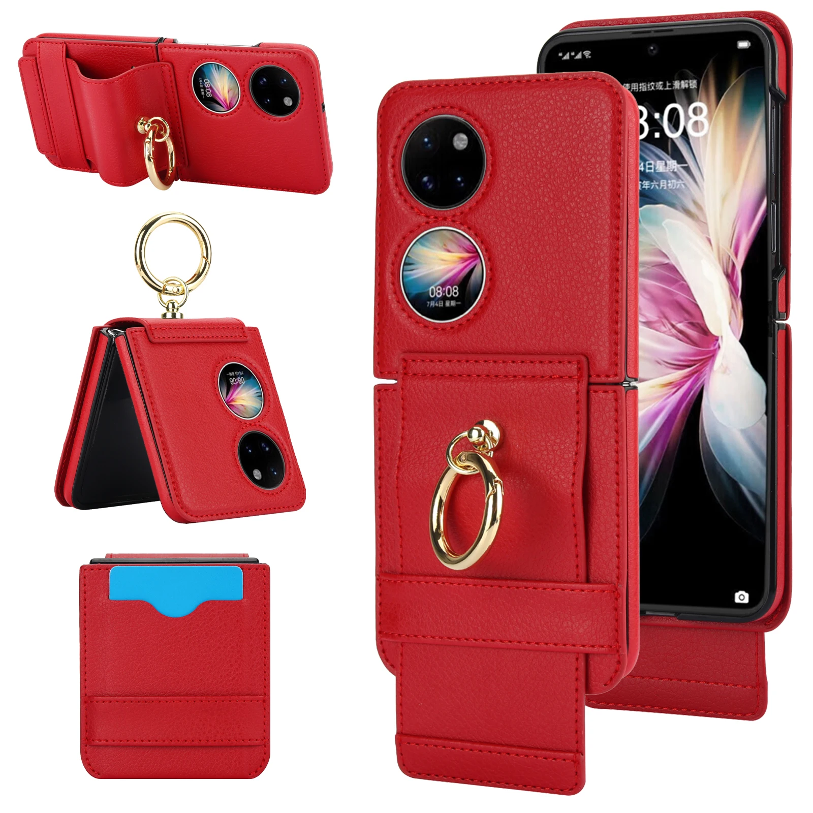 For Huawei P50 pocket For Huawei pocket 2 Case Ring Holder Cards Slot Leather Wallet Bag Magnetic Purse Stand Phone Cover
For Huawei P50 pocket For Huawei pocket 2 Case Ring Holder Cards Slot Leather Wallet Bag Magnetic Purse Stand Phone Cover