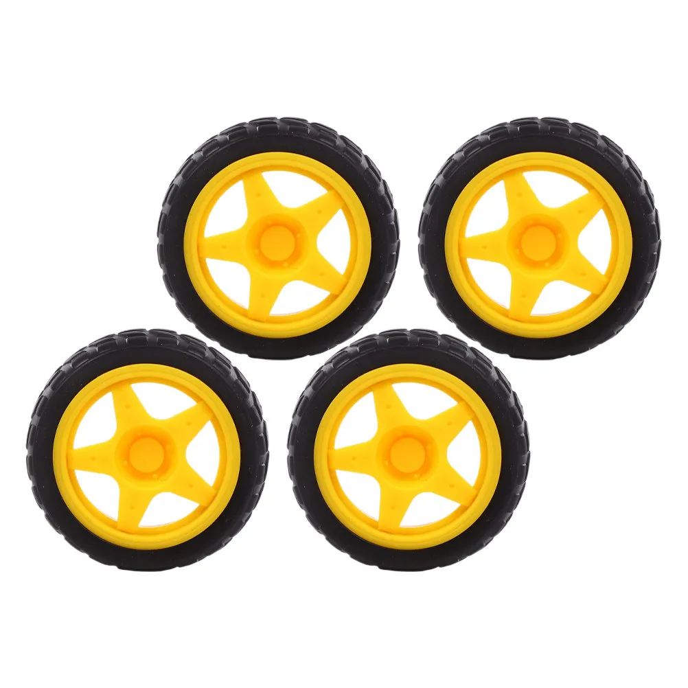4Pcs Plastic Rubber Car Wheels Replacement Upgrade Parts for Robot Line Following Cars DIY Rc Kits Vehicles Rc Car Wheels
4Pcs Plastic Rubber Car Wheels Replacement Upgrade Parts for Robot Line Following Cars DIY Rc Kits Vehicles Rc Car Wheels