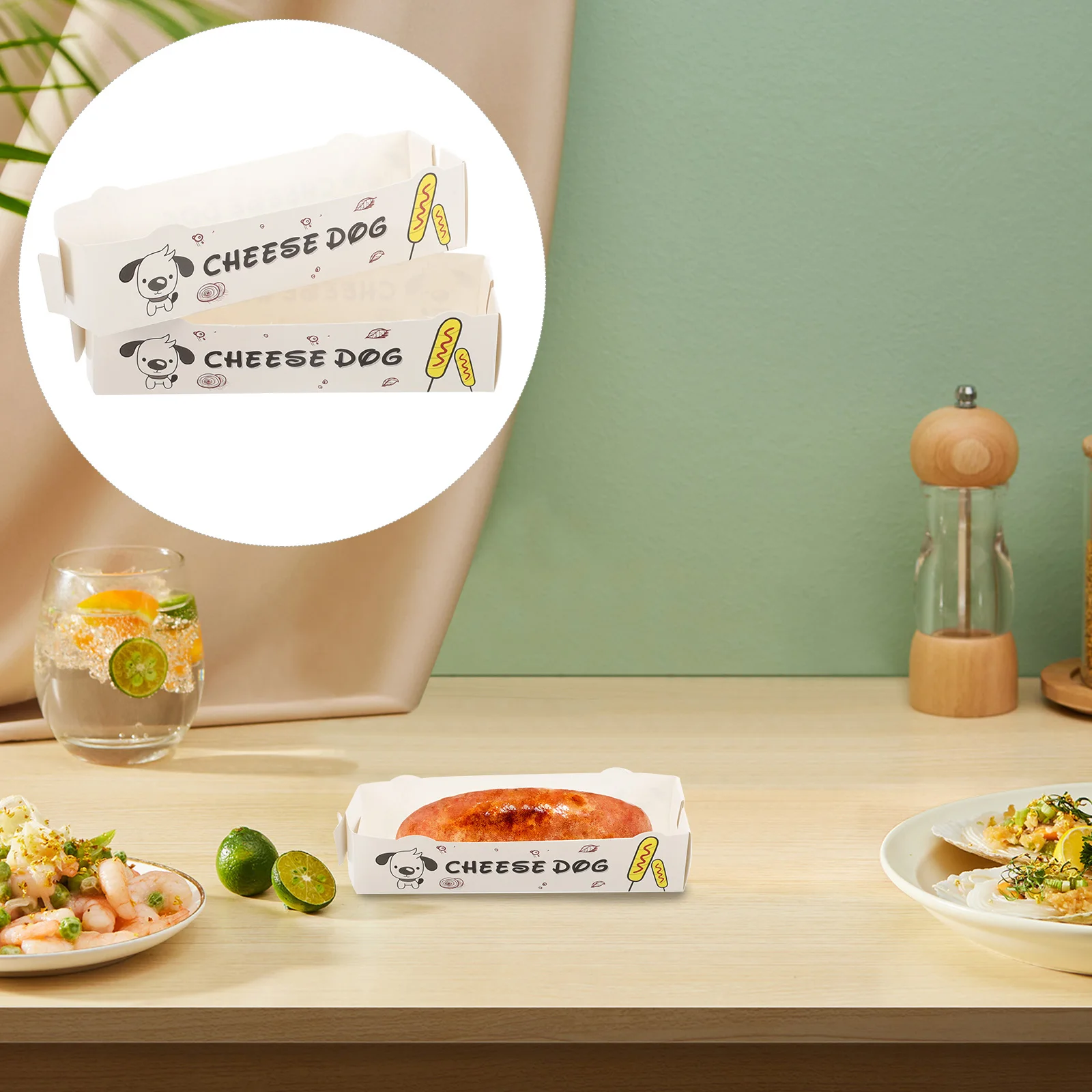 100 Pcs Dogs Containers Paper Boxes Hot-Dogs Containers for Sausages Snack Wrapping Parties Home Use Storage Boxes
100 Pcs Dogs Containers Paper Boxes Hot-Dogs Containers for Sausages Snack Wrapping Parties Home Use Storage Boxes