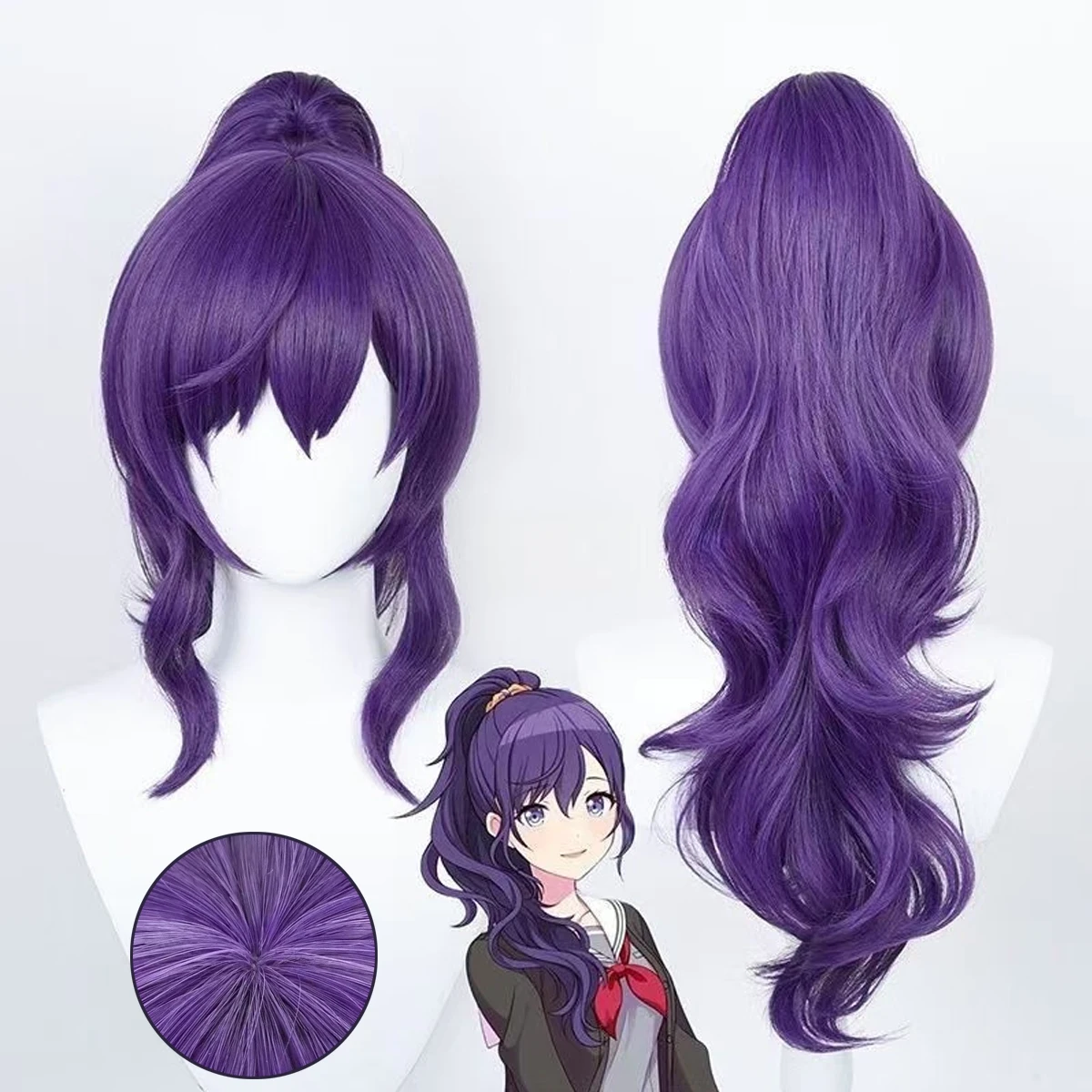Mafuyu Asahina Cosplay Wig Purple Ponytail Hair Women Long Anime Wigs with Ponytails for Halloween Christmas with free Wig Cap
Mafuyu Asahina Cosplay Wig Purple Ponytail Hair Women Long Anime Wigs with Ponytails for Halloween Christmas with free Wig Cap
