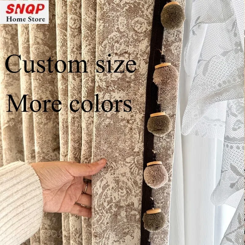 Classic Decor Rose Manor Red Brown Chenille Jacquard Curtains for Living Room Bedroom Dining Blackout Custom Size White Tulle
Classic Decor Rose Manor Red Brown Chenille Jacquard Curtains for Living Room Bedroom Dining Blackout Custom Size White Tulle