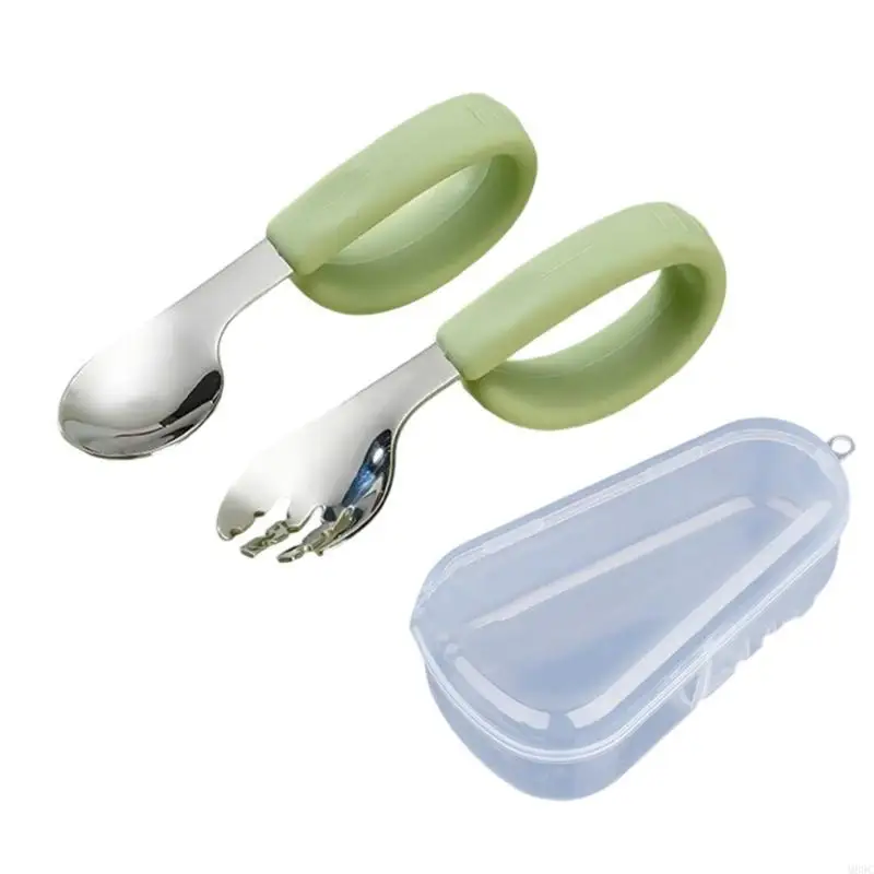 M89C 2pcs Spoon и Vise Set для обучения ребенка, чтобы есть самостоятельно удобная сцепление
M89C 2pcs Spoon и Vise Set для обучения ребенка, чтобы есть самостоятельно удобная сцепление