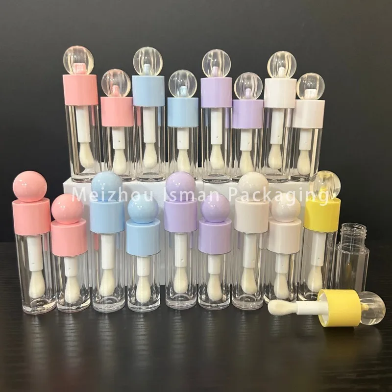 50Pcs Round Ball Top White Pink Purple Blue Yellow Big Wand Luxury Lip Oil Tube Empty Lip Gloss Container Tubes With Big Brush
50Pcs Round Ball Top White Pink Purple Blue Yellow Big Wand Luxury Lip Oil Tube Empty Lip Gloss Container Tubes With Big Brush