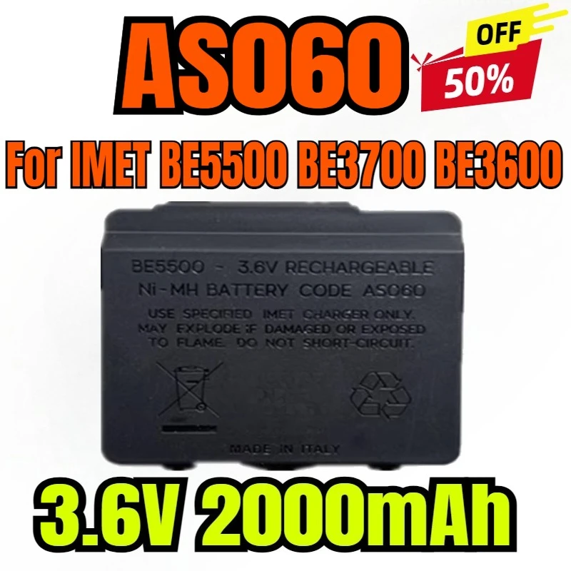 3.6V 2000mAh Battery AS060 for IMET BE5500 BE3700 BE3600 Remote Control for Driving Fire Trucks
3.6V 2000mAh Battery AS060 for IMET BE5500 BE3700 BE3600 Remote Control for Driving Fire Trucks