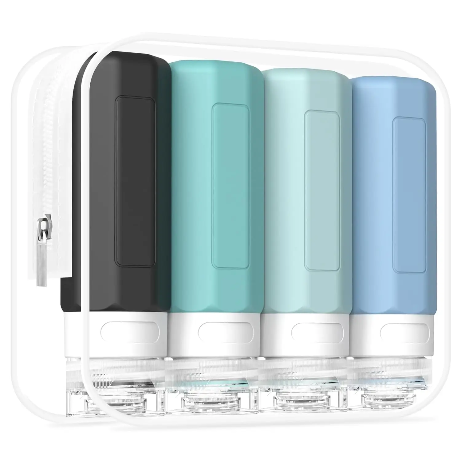 TSA Approved 3oz Travel Bottles Set, Leak Proof Silicone Containers for Toiletries, BPA Free Refillable Shampoo & Conditioner Kit, Gray
TSA Approved 3oz Travel Bottles Set, Leak Proof Silicone Containers for Toiletries, BPA Free Refillable Shampoo & Conditioner Kit, Gray