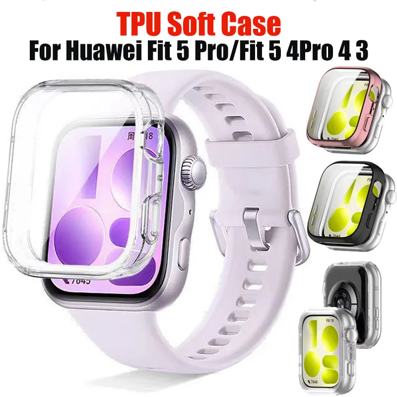 Screen Protector For HUAWEI Watch Fit 5 Pro Accessories Soft TPU Anti-collision Protective shell For Huawei fit 5 3 4 4Pro Case
Screen Protector For HUAWEI Watch Fit 5 Pro Accessories Soft TPU Anti-collision Protective shell For Huawei fit 5 3 4 4Pro Case
