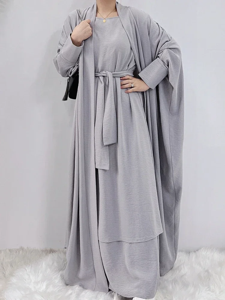 ИД 2 шт. кимоно Abaya подходящие мусульманские комплекты креп Abayas для женщин Дубай Турция с коротким рукавом хиджаб внутренние платья Африканский ислам
ИД 2 шт. кимоно Abaya подходящие мусульманские комплекты креп Abayas для женщин Дубай Турция с коротким рукавом хиджаб внутренние платья Африканский ислам
