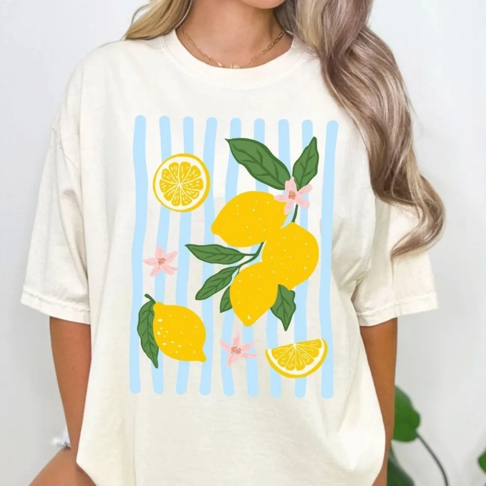 Lemon Shirt Fruit Graphic Tee Citrus Lemon T-shirt Lemon Lover Tops Summer Vibes Tee Vacation Tropical Clothes
Lemon Shirt Fruit Graphic Tee Citrus Lemon T-shirt Lemon Lover Tops Summer Vibes Tee Vacation Tropical Clothes
