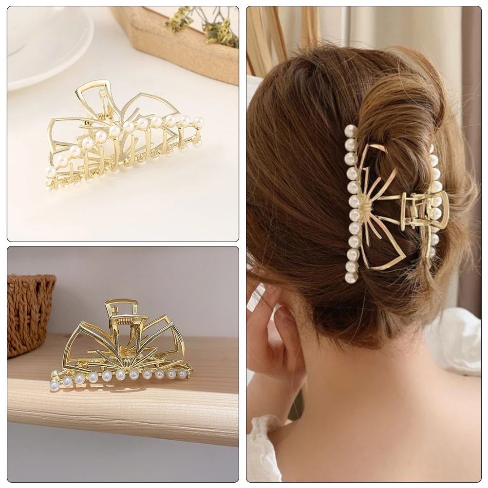 2pcs Pearls Metal Claw Clips Durable Styling Tools For Women Thick Long Hold Party Daily Travel Hair Jaw Barrette
2pcs Pearls Metal Claw Clips Durable Styling Tools For Women Thick Long Hold Party Daily Travel Hair Jaw Barrette