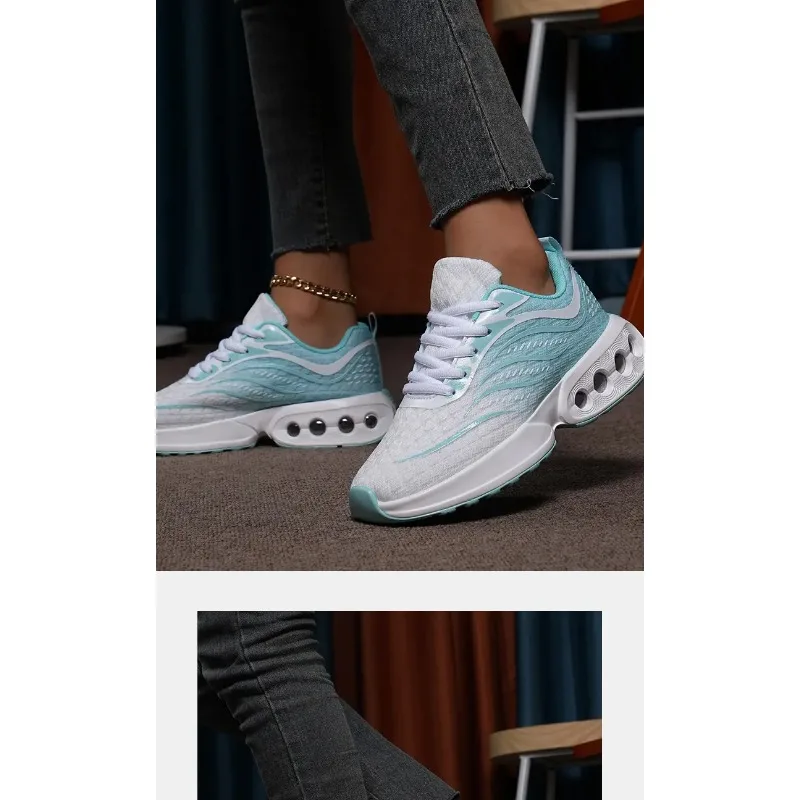 Женские дышащие сетчатые кроссовки на воздушной подушке, повседневные кроссовки, офисные праздничные кроссовки для бега, прогулочная обувь, большой размер
Женские дышащие сетчатые кроссовки на воздушной подушке, повседневные кроссовки, офисные праздничные кроссовки для бега, прогулочная обувь, большой размер
