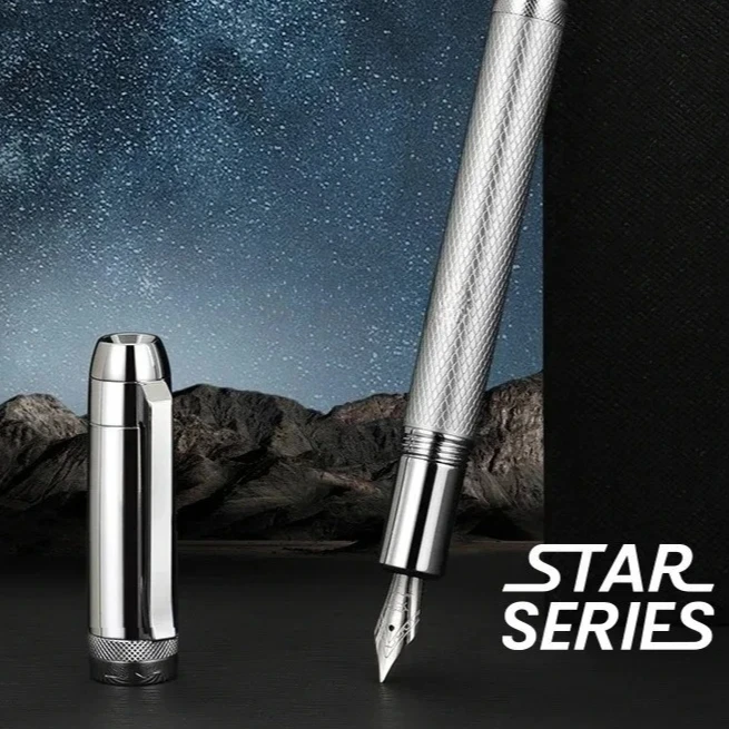 Jinhao 92 Classic Star Series Fountain Pen Students Grid Pattern Metal Writing Pen Black/Silver Clip Luxury School Gift Pens
Jinhao 92 Classic Star Series Fountain Pen Students Grid Pattern Metal Writing Pen Black/Silver Clip Luxury School Gift Pens