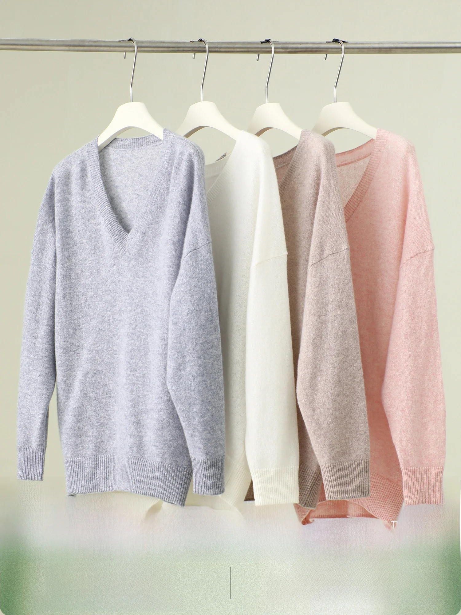 Cloud Mousse Camere Knitwear V-Ne Loose Slimming Women's Premium Faion Spring Long Sve Regular Fit Commute Sle
Cloud Mousse Camere Knitwear V-Ne Loose Slimming Women's Premium Faion Spring Long Sve Regular Fit Commute Sle