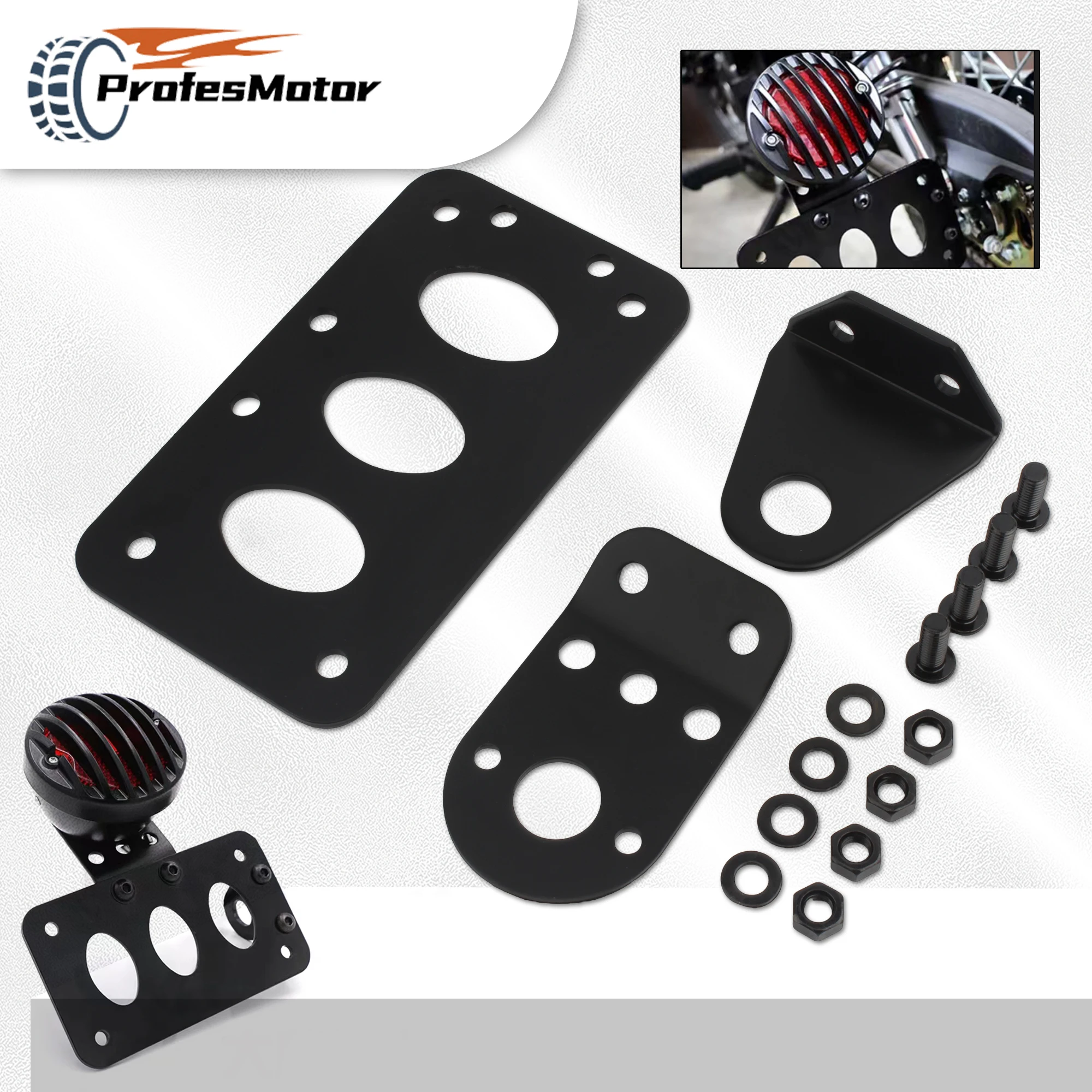 Universal Motorcycle License Plate Side Mount Bracket For Harley BMW Bobber Chopper Cafe Racer Motocross Modified Accessories
Universal Motorcycle License Plate Side Mount Bracket For Harley BMW Bobber Chopper Cafe Racer Motocross Modified Accessories