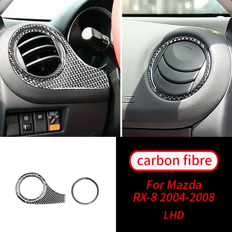 For Mazda RX-8 2004-2008 3 PCS Real Carbon Fiber Dashboard Air Vent Trim Car Interior Accessories Car Interior Supplies
For Mazda RX-8 2004-2008 3 PCS Real Carbon Fiber Dashboard Air Vent Trim Car Interior Accessories Car Interior Supplies