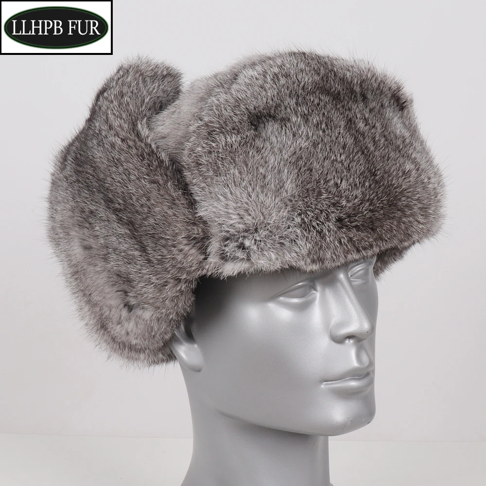 Hot Sale Men Winter Real Rabbit Fur Bomber Hats Russia Outdoor Super Warm 100% Natural Rabbit Fur Hat Man Genuine Rabbit Fur Cap
Hot Sale Men Winter Real Rabbit Fur Bomber Hats Russia Outdoor Super Warm 100% Natural Rabbit Fur Hat Man Genuine Rabbit Fur Cap